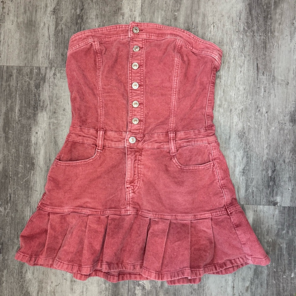 American Eagle Corduroy Strapless‎ Dress Size 4